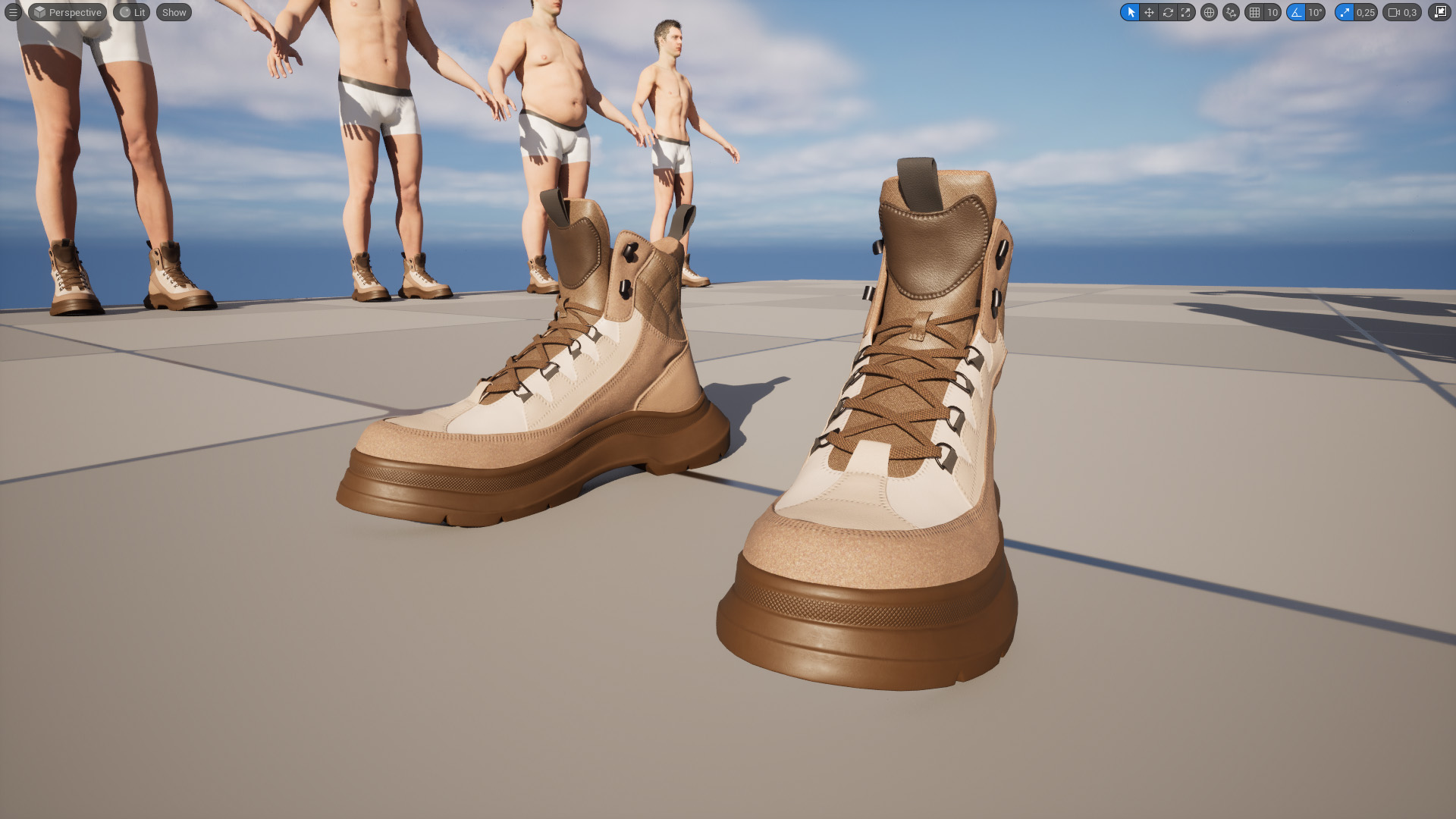 3d Boots Unreal Engine 6 3