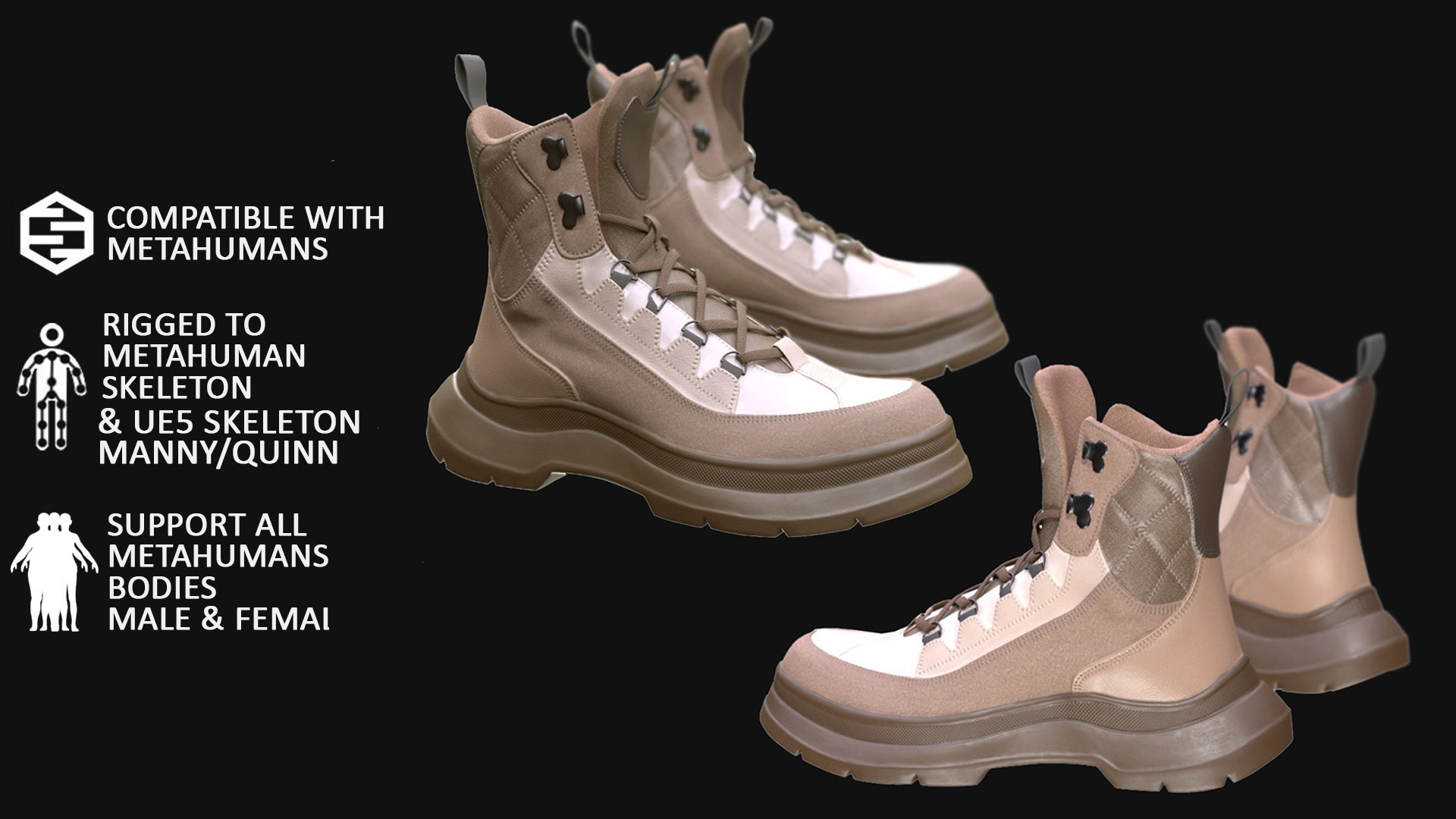 3d Boots model 6 3