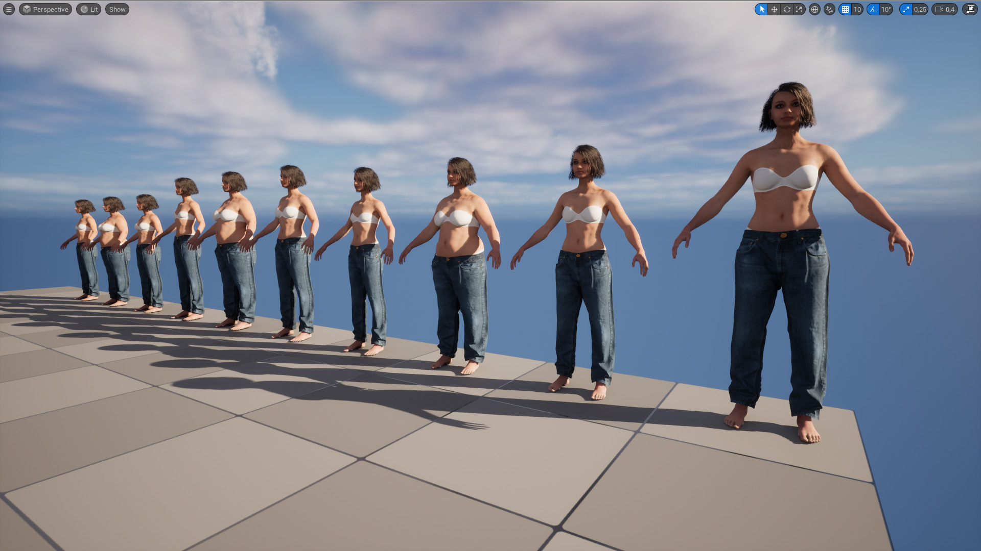 3d Jeans Unreal Engine 4 5