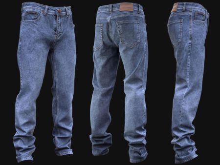 3D Blue Jeans Model - All MH Bodies & UE5 Skeletons - Rigged - Game-Ready Denim Pants for Unreal Engine
