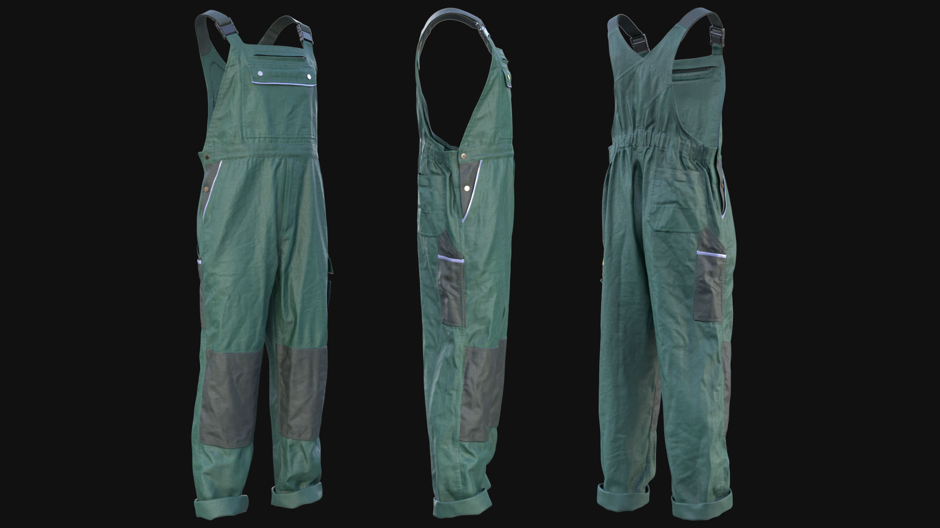 3D workwear jumpsuit model for All MH Bodies & UE5 Skeletons