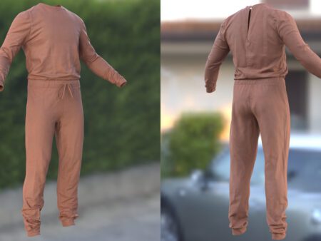 3d Jumpsuit model 4