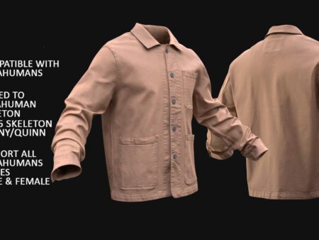 3d Overshirt model 5