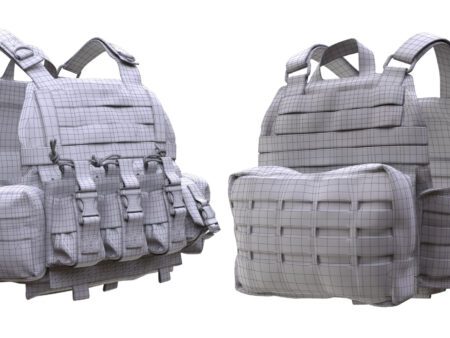 3d Plate Carrier model Wire 18 2