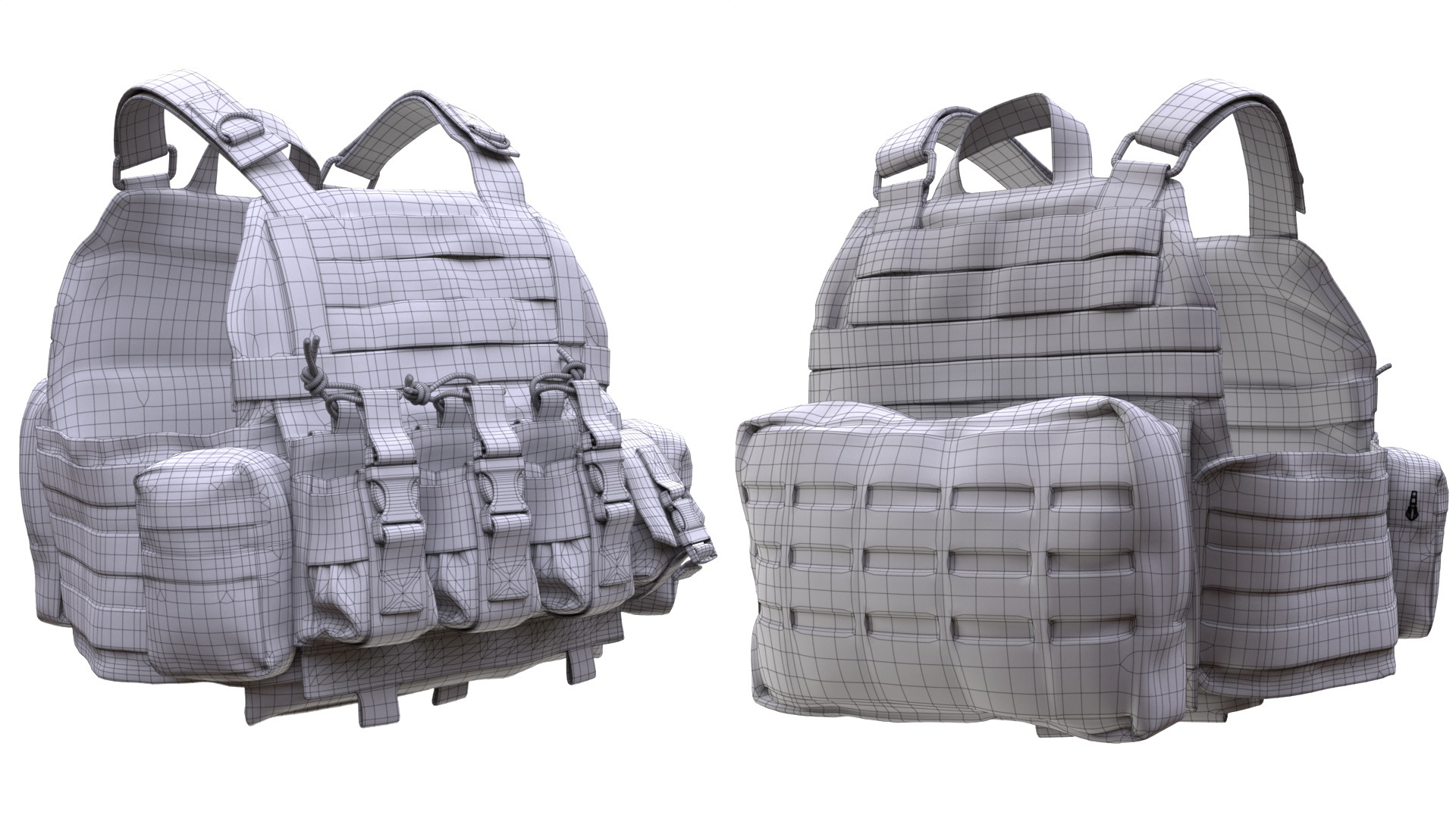 3d Plate Carrier model Wire 18 2