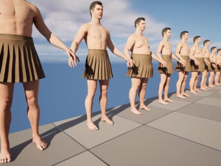 3d Skirt Unreral Engine Model 3