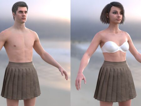 3d Skirt model 1