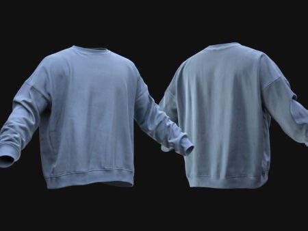3D Oversized Sweater Model - All MH Bodies & UE5 Skeletons - Rigged - Game-Ready Casual Clothing