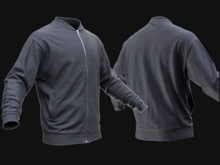 3D Zip Sweater Model - All MH Bodies & UE5 Skeletons - Rigged - Game-Ready Jacket with Zipper