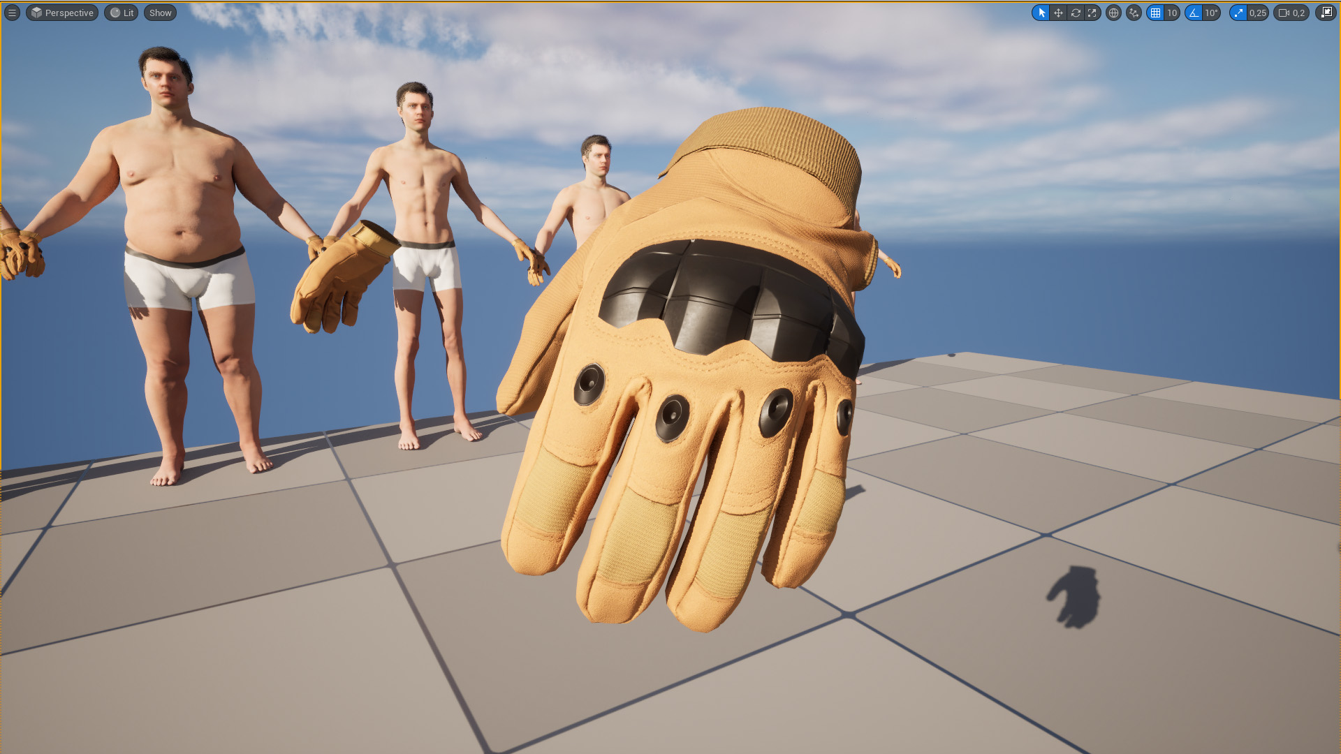 3d Tactical Gloves Unreal Engine 6