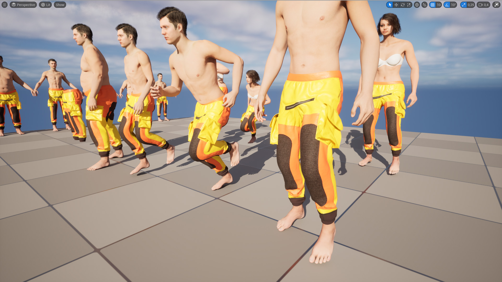 3d dry pants unreal engine 18