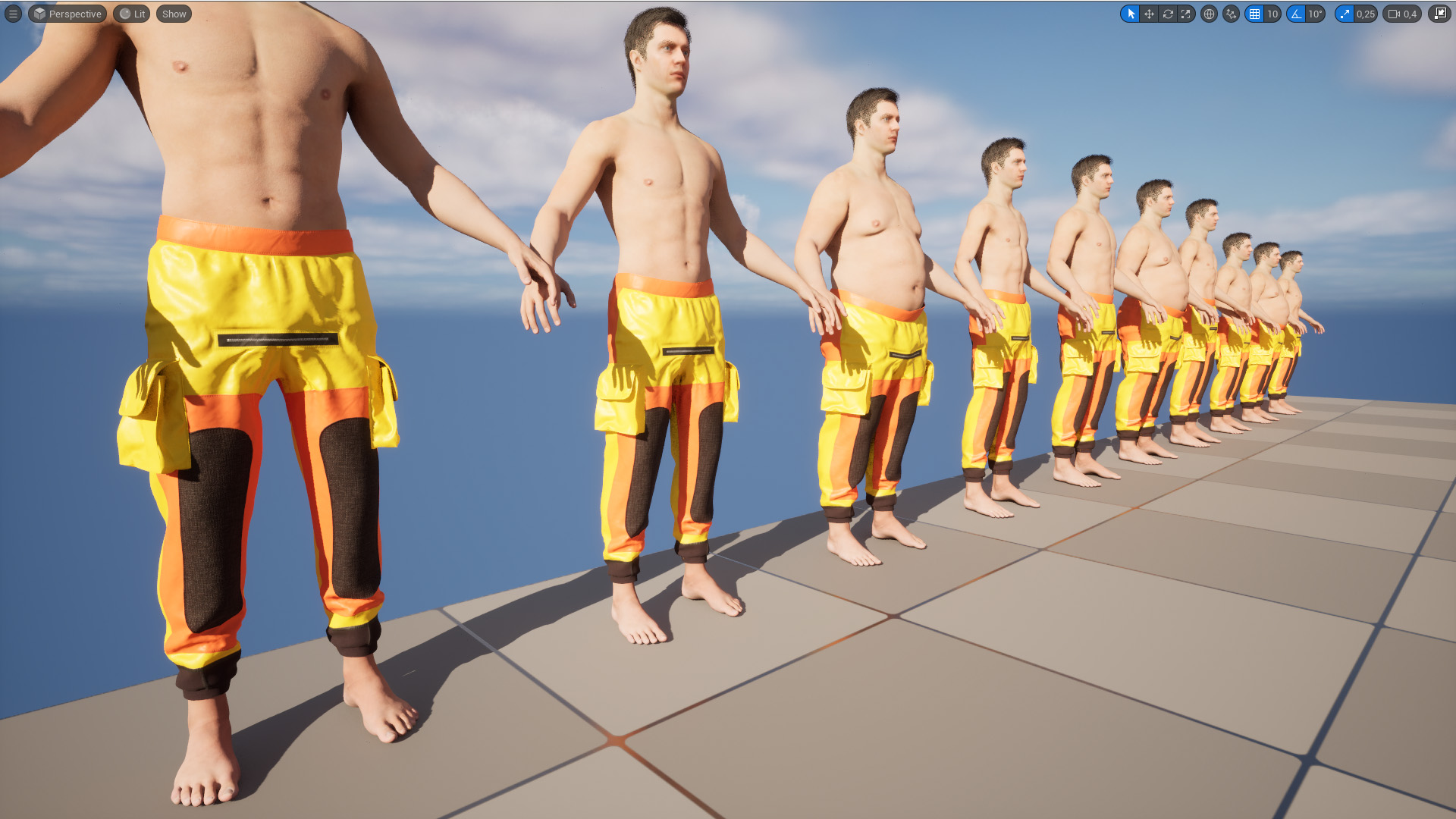 3d dry pants unreal engine 19