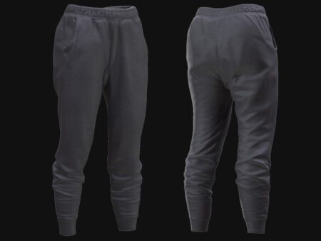Jogger Sweatpants 3D Model – Front and Back Views