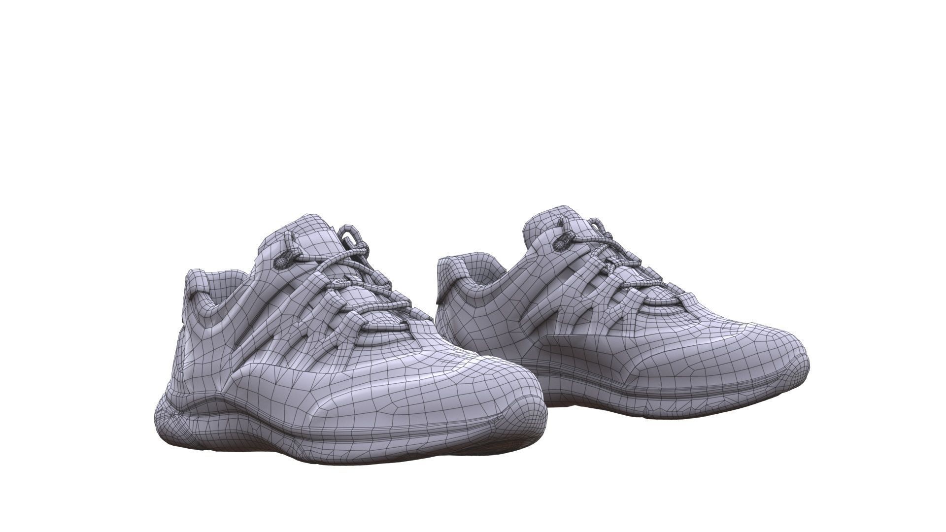 3d shoes model wire 8