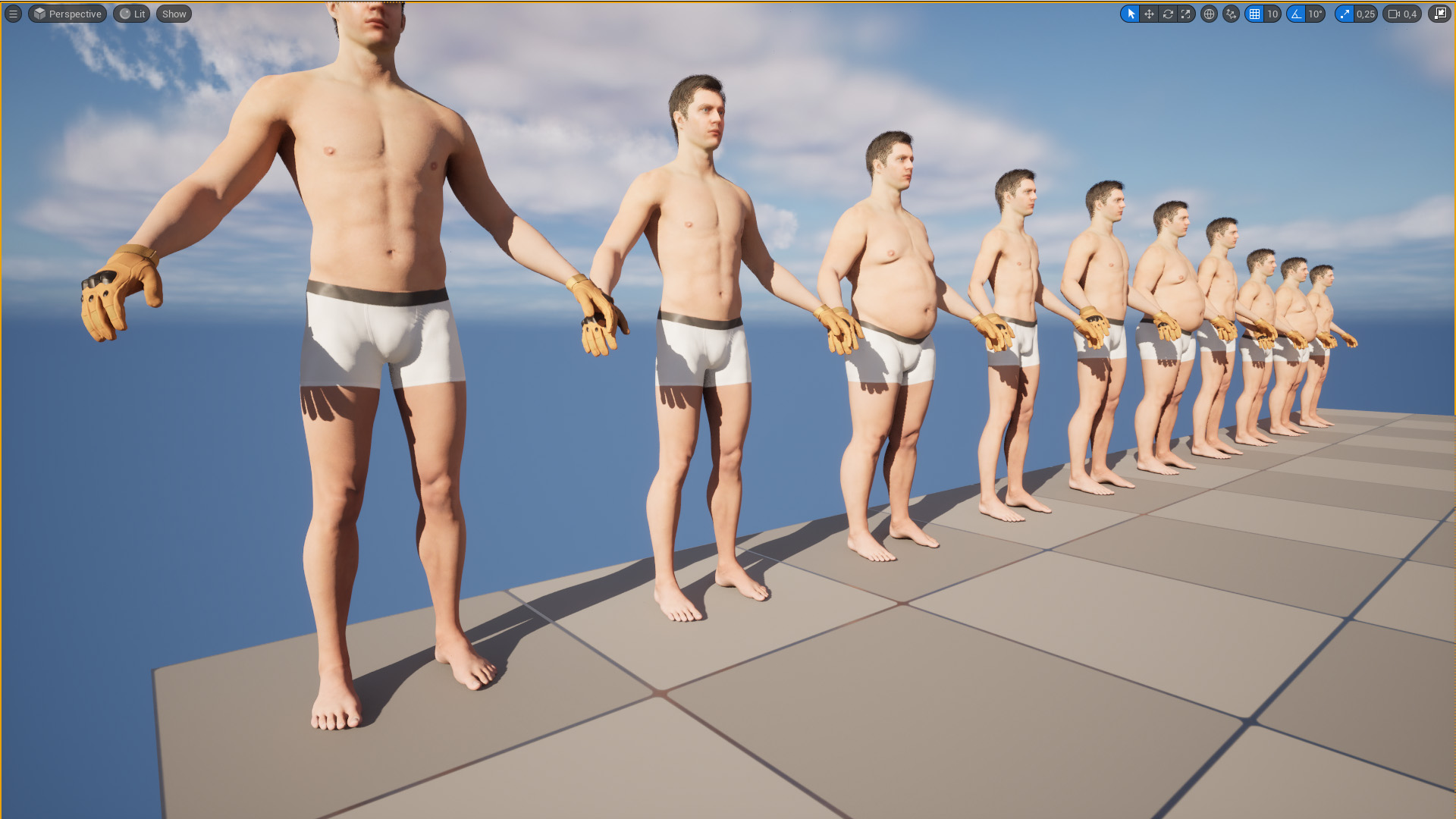 3dTactical Gloves Unreal Engine 3