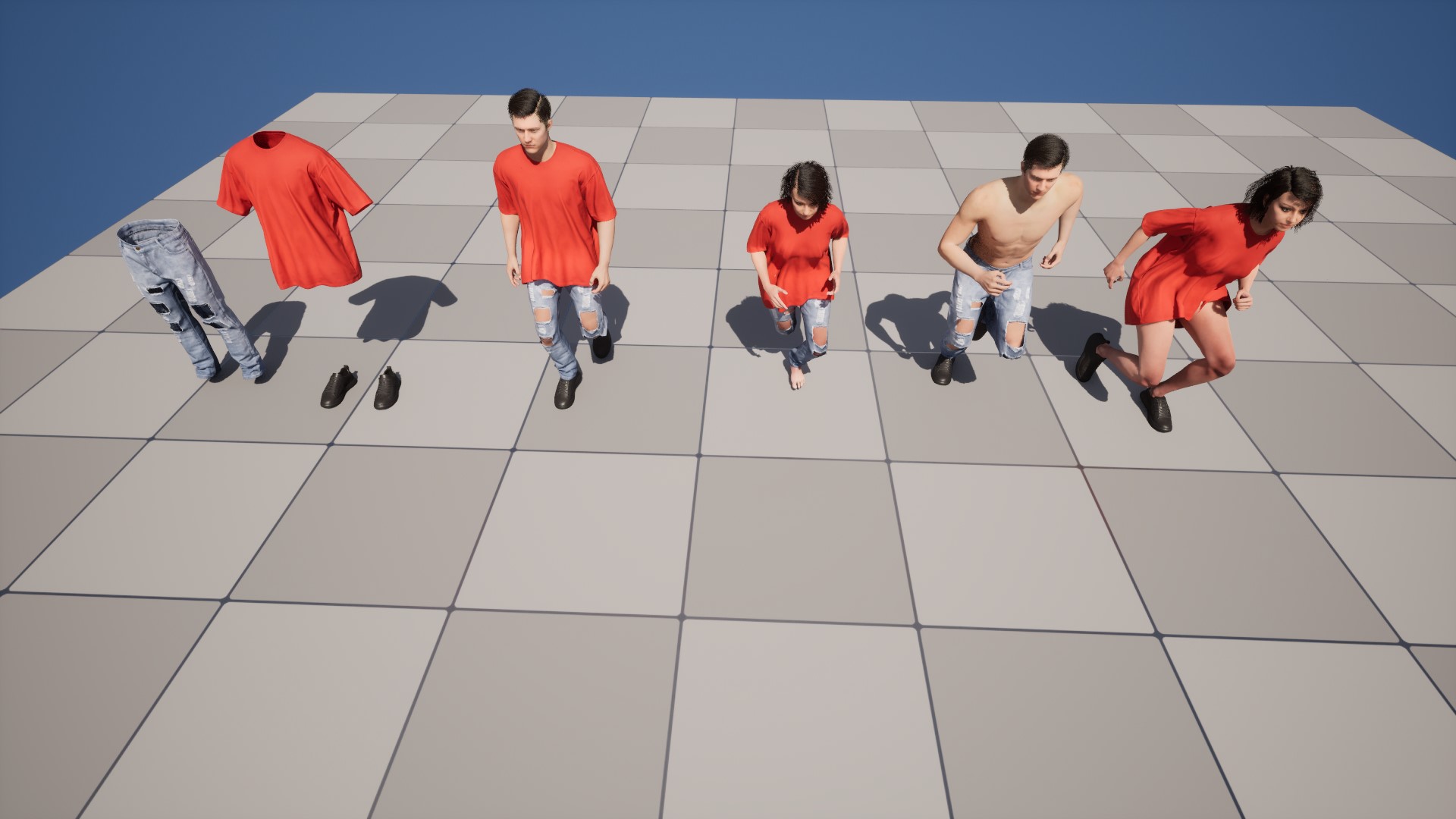 3d casual clothes unreal engine 48