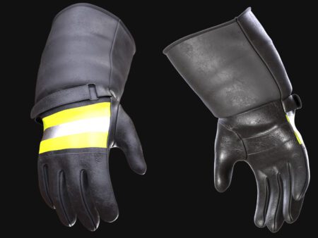 Firefighter Gloves 3D Model – Protective & Game-Ready Asset