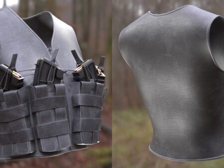 3d military vest model 5