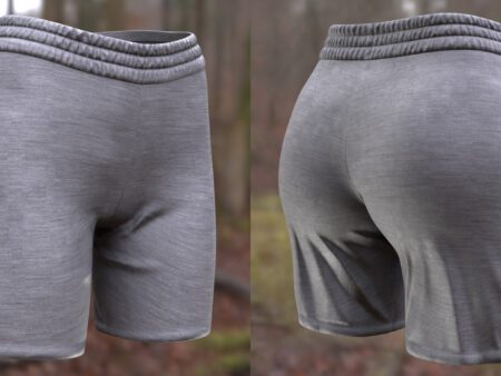3d sport shorts model 5