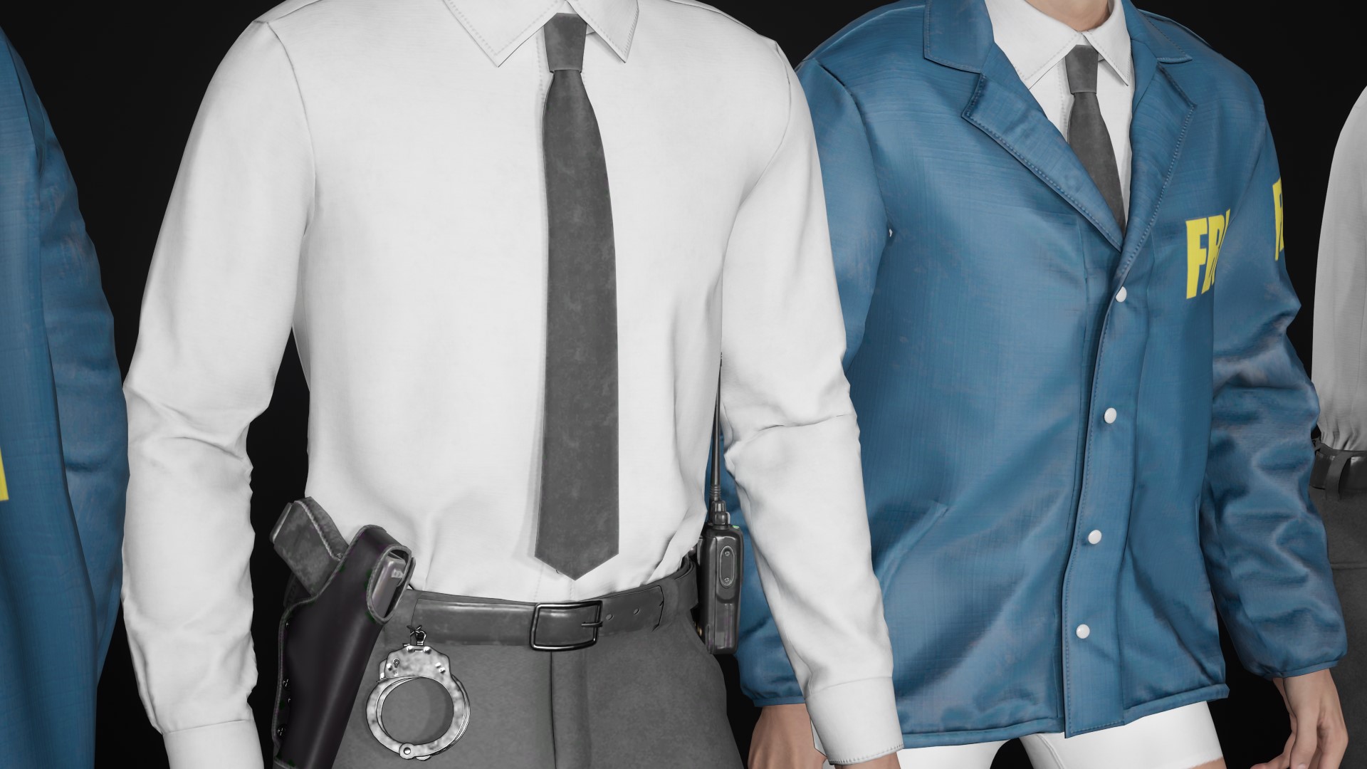 3d model agent suit rigged unreal engine 22