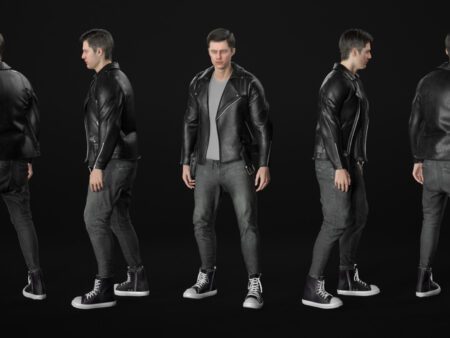3d model casual outfit rigged unreal engine 11