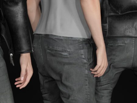 3d model casual outfit rigged unreal engine 17