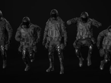 3d model military uniform rigged unreal engine 23