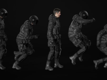 3d model military uniform rigged unreal engine 31