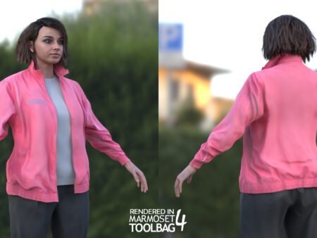 3d model sport outfit rigged 1