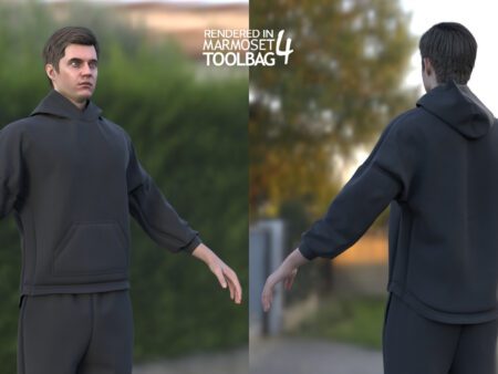 3d model sport outfit rigged 1